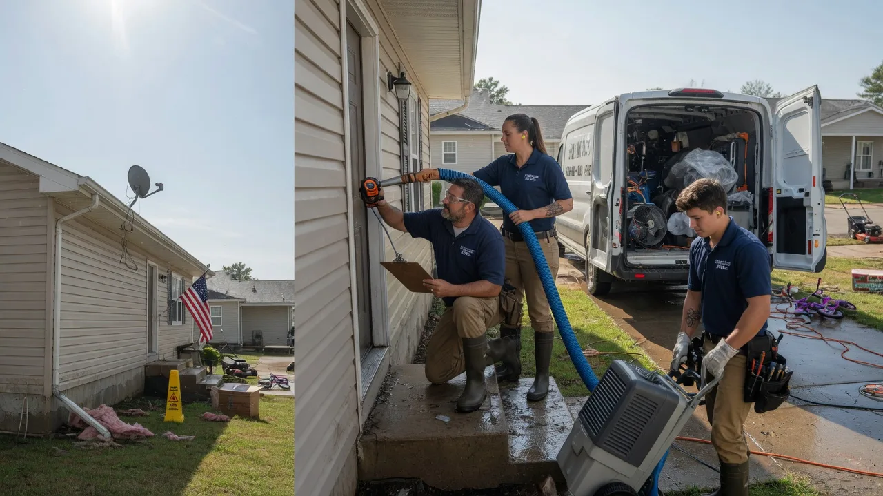 Ceiling Water Damage Restoration in Durham, ME near me